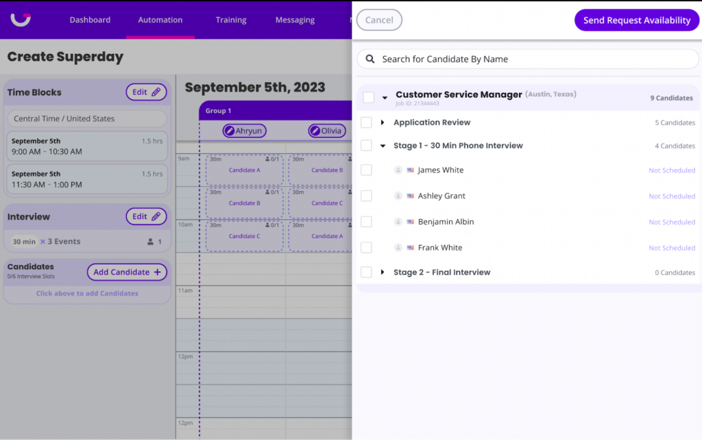 GoodTime Superday scheduling