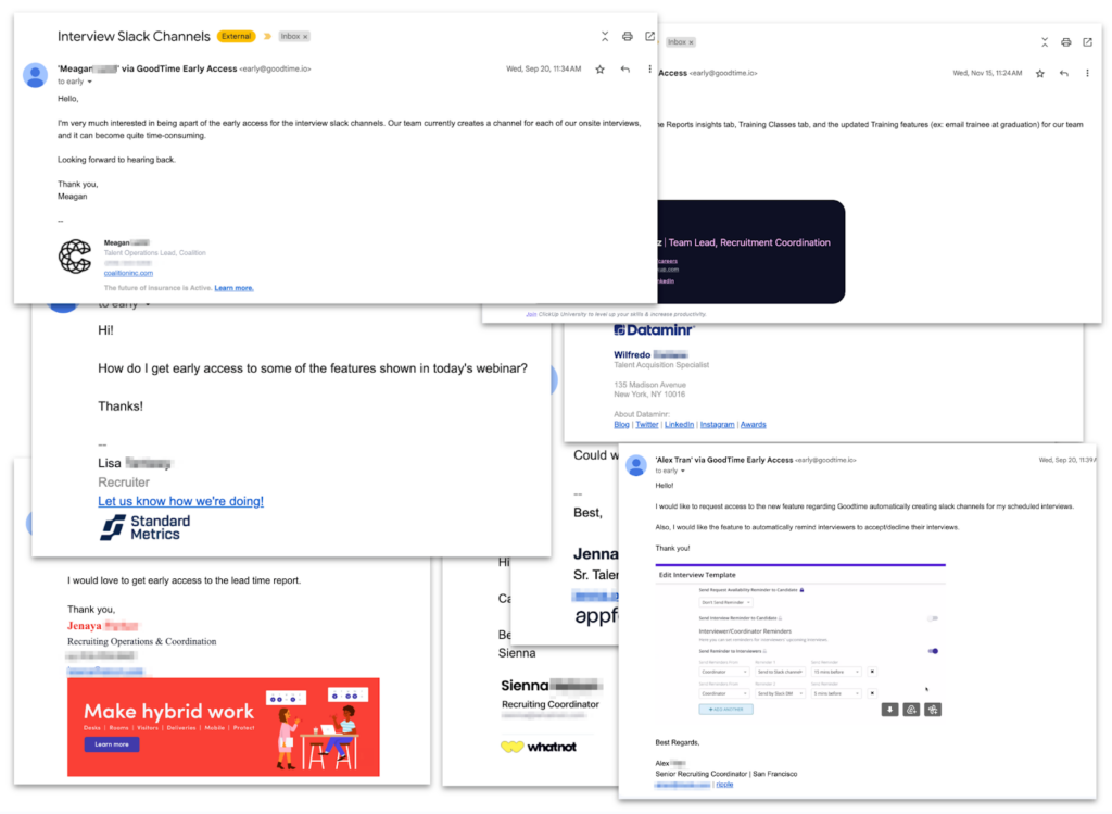 Early access requests
