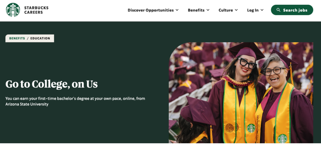 Starbucks recruitment marketing example